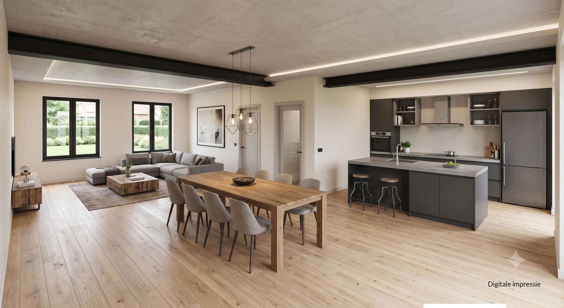 Nieuwbouw met uitbreidingsmogelijkheden in Meensel-Kiezegem — foto
