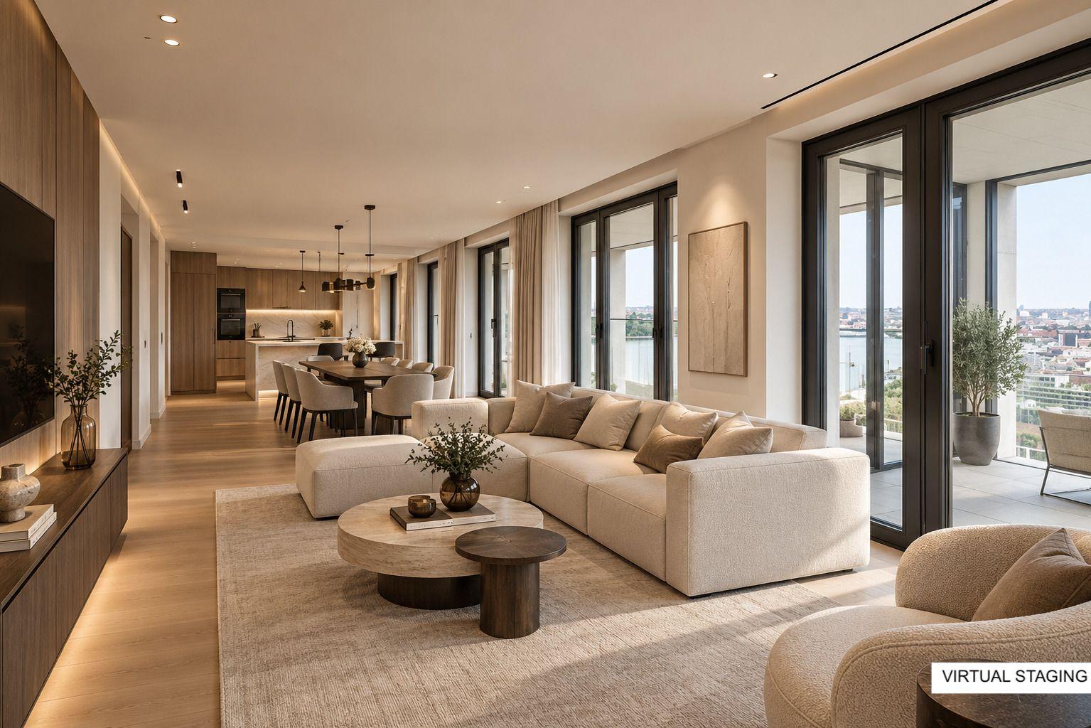 Luxe loft met uitzicht Schelde en skyline Antwerpen — foto