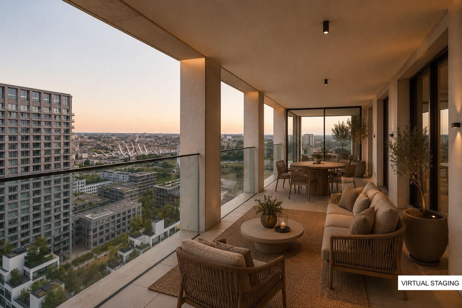 Luxe loft met uitzicht Schelde en skyline Antwerpen — foto